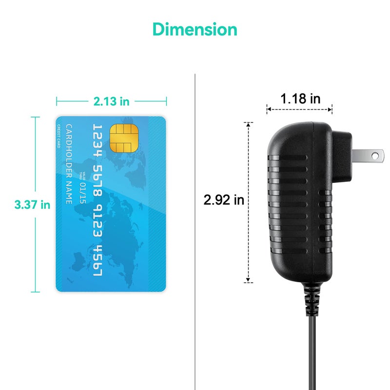 CJP-Geek AC Adapter Compatible with LG BP135 BPM55 BP255 BPM25 BP325 BP325W BP350 BP155 BP300 BP135W-N BP250 BP450 BP125-N BP-125 Blu-ray Disc DVD Player DC Power Supply Charger - Image 2